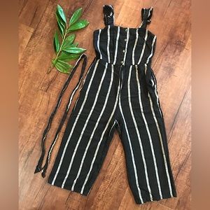 Who What Wear Black and Grey Jumpsuit